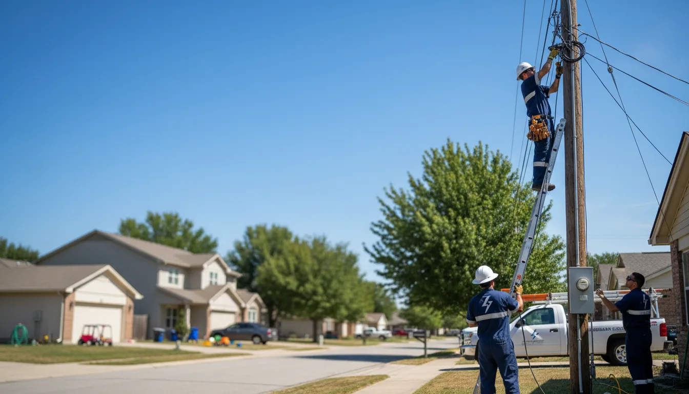 Residential electrician providing installation services in Doerun, GA